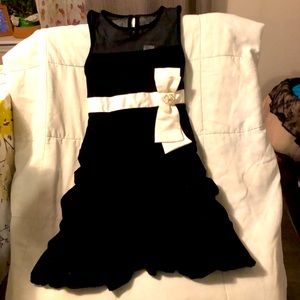 Black Velvet Girls Dress